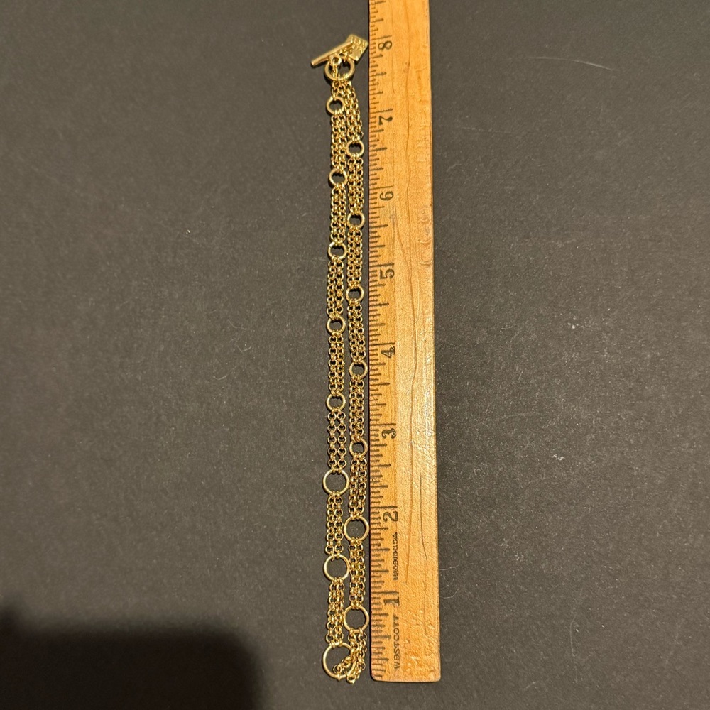 Y2K Nine West Gold Toned Choker Necklace - Picture 3 of 4
